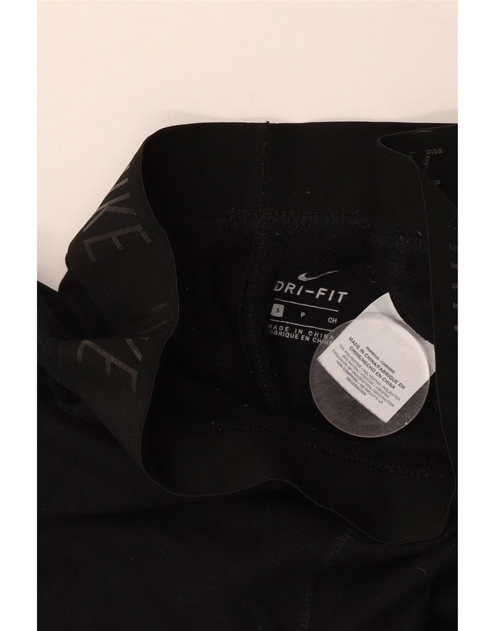 Женские спортивные брюки с графическим рисунком NIKE Dri Fit UK 10, маленькие черные размеры