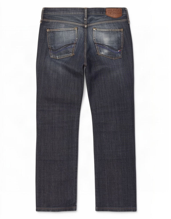 Мужские прямые джинсы Tommy Hilfiger W33 L34 темно-синие, хлопок