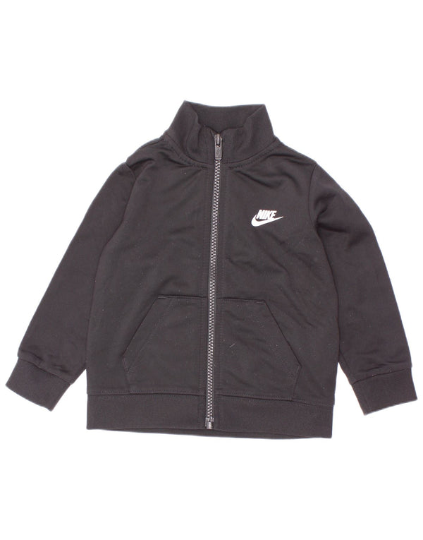 Спортивный костюм с графическим рисунком Nike для мальчиков 12–18 месяцев, черный с цветными блоками