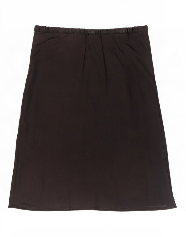 Topshop Женская юбка-трапеция UK 12 Medium W30 Черная вискоза