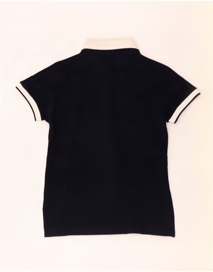 Женская рубашка-поло Fred Perry UK 10, маленькая, темно-синяя, с цветными блоками