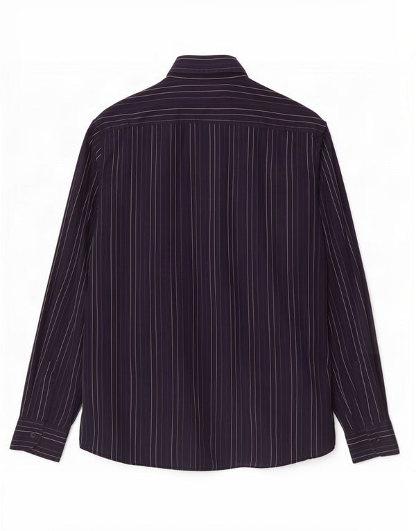 Мужская рубашка Trussardi Jeans 2XL, хлопковая темно-синяя полоска