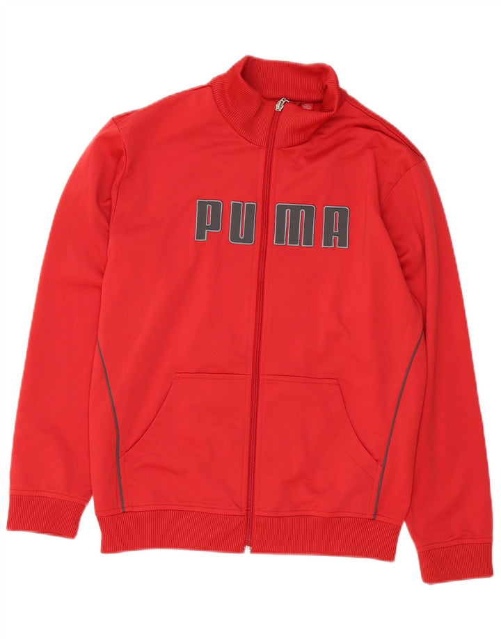Спортивный костюм Puma с графическим рисунком для мальчиков, 11–12 лет, красный полиэстер