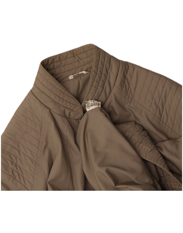 Винтажная мужская куртка-бомбер UK 42 XL, полиэстер цвета хаки