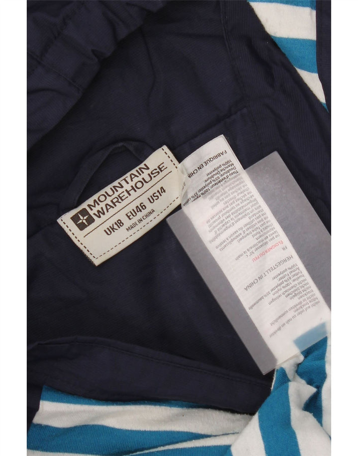 Женский плащ-дождевик Mountain Warehouse большого размера с капюшоном, Великобритания, 18 XL, темно-синий