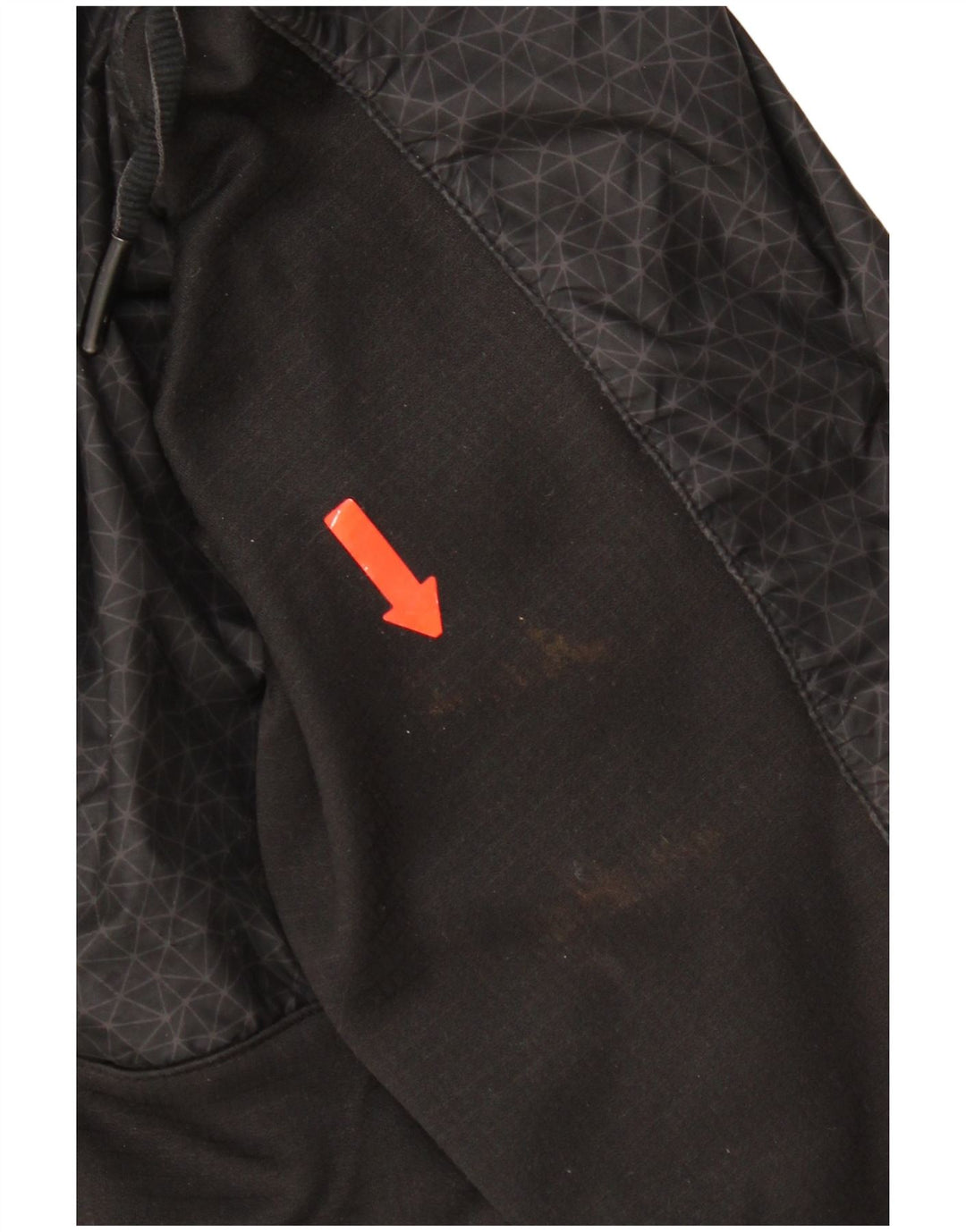 Мужской свитер с капюшоном и молнией с графическим рисунком The North Face, маленький черный с геометрическим рисунком