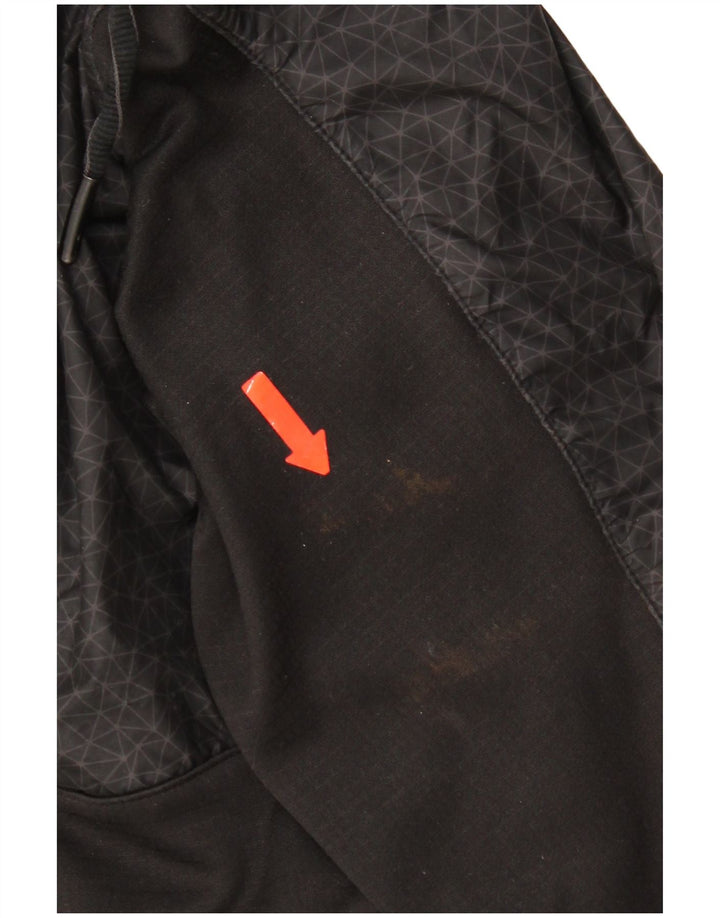 Мужской свитер с капюшоном и молнией с графическим рисунком The North Face, маленький черный с геометрическим рисунком