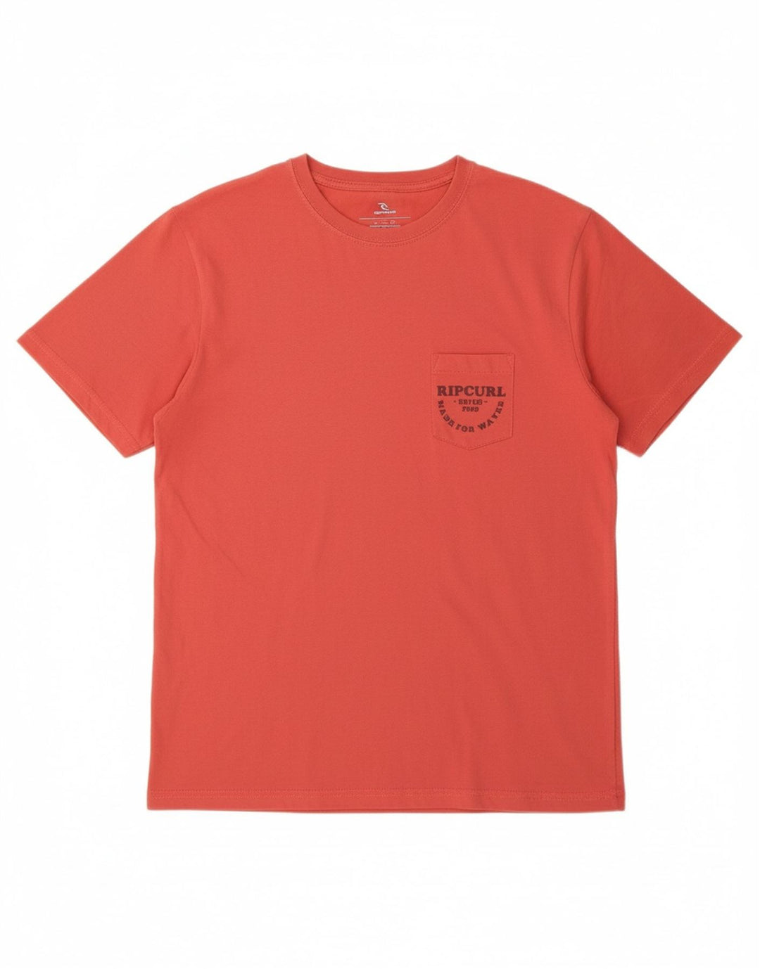 RIP CURL Mens Standard Fit T-Shirt Top Small Red Cotton