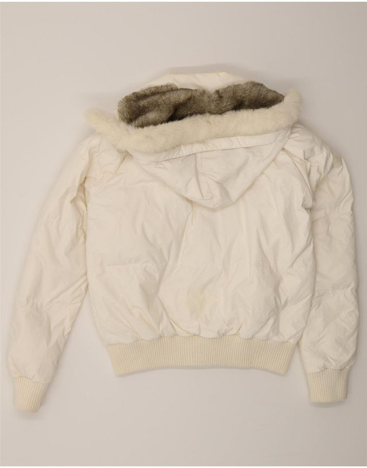 Женская утепленная куртка с капюшоном KOCCA UK 16 XL, белый полиамид