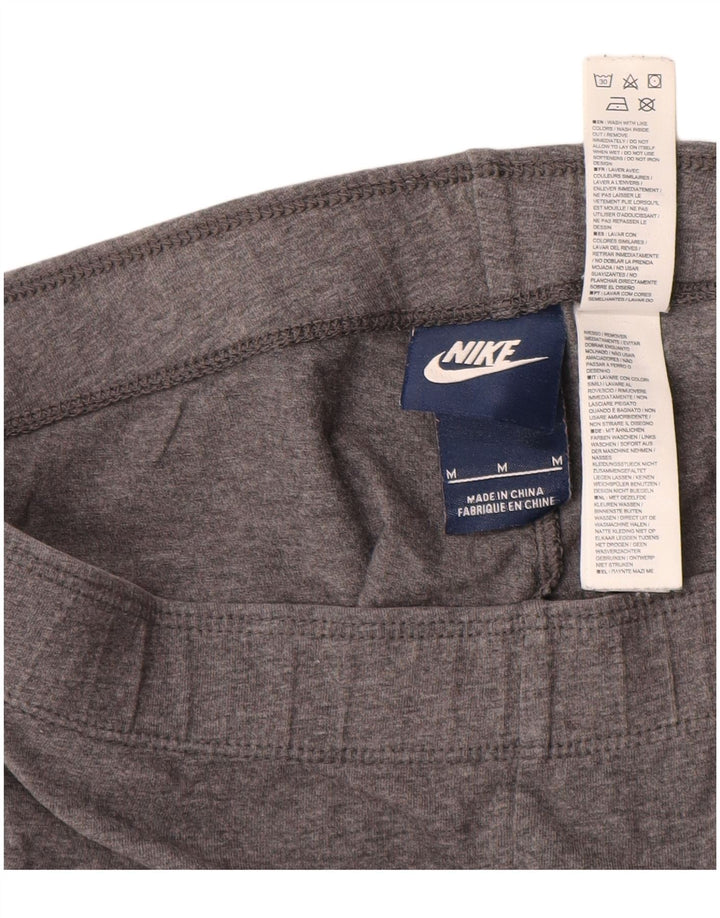 Женские леггинсы с рисунком Nike UK 12, хлопок среднего серого цвета