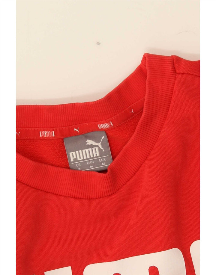Мужской свитер с рисунком Puma, средний красный