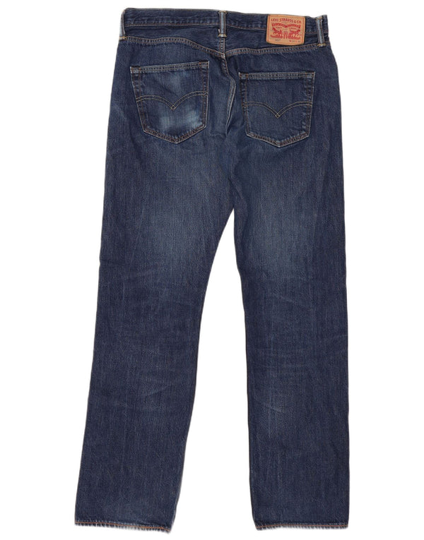 Мужские прямые джинсы LEVI'S 501 W34 L34 синие