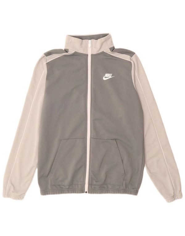 Спортивный костюм Nike для мальчиков, верхняя куртка 13–14 лет, XL, серый полиэстер