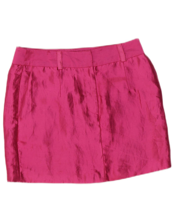 Женская мини-юбка Topshop UK 10, маленькая W30, розовая