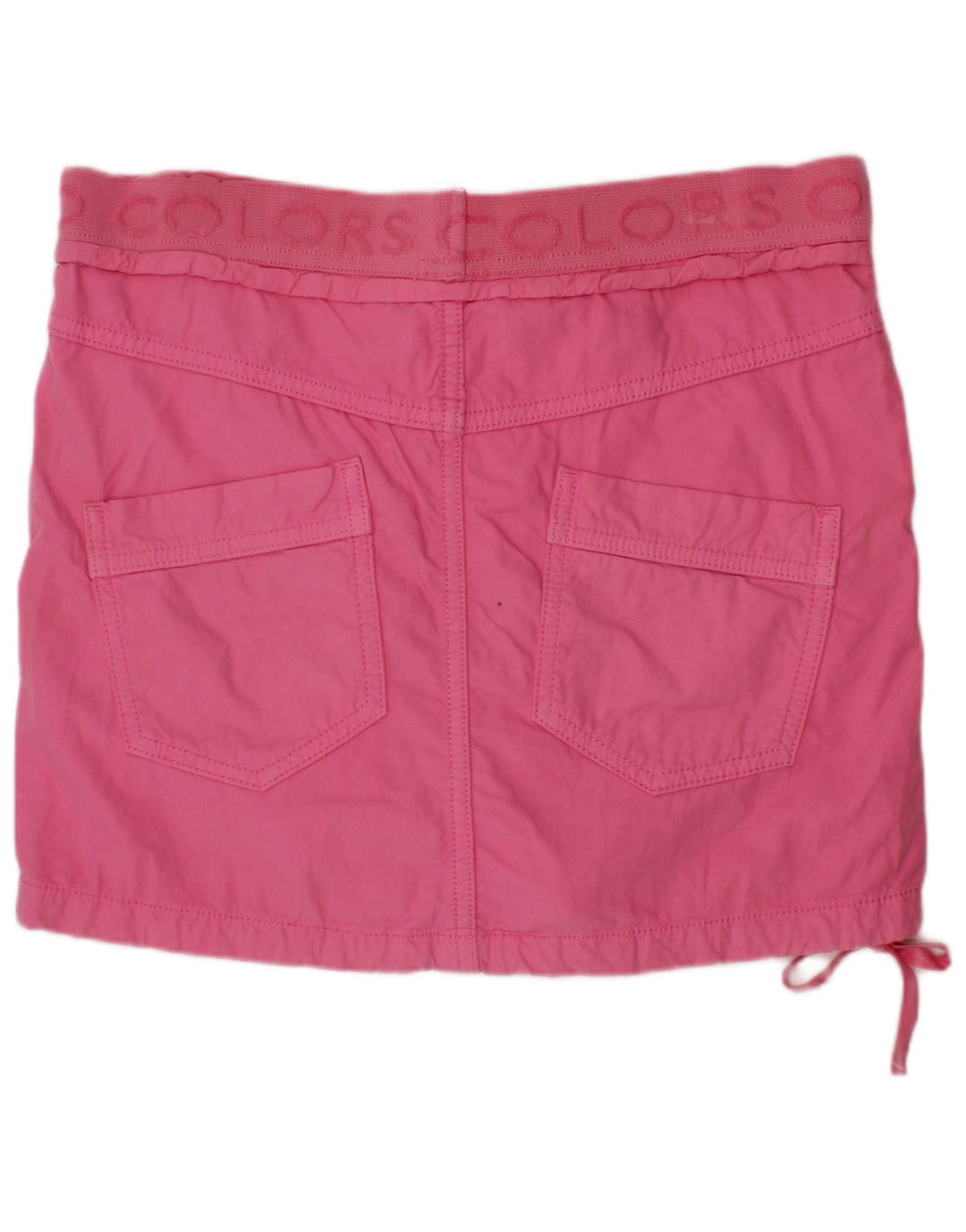 Прямая юбка BENETTON для девочек с рисунком 13–14 лет W28, розовая