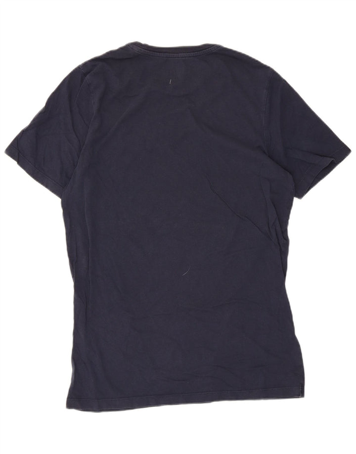 Мужская футболка с рисунком Jack & Jones, большая, темно-синяя
