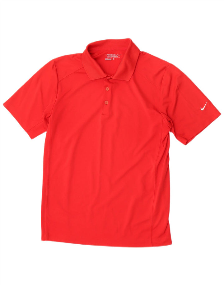 Мужская рубашка-поло Nike Dri Fit, маленький красный полиэстер
