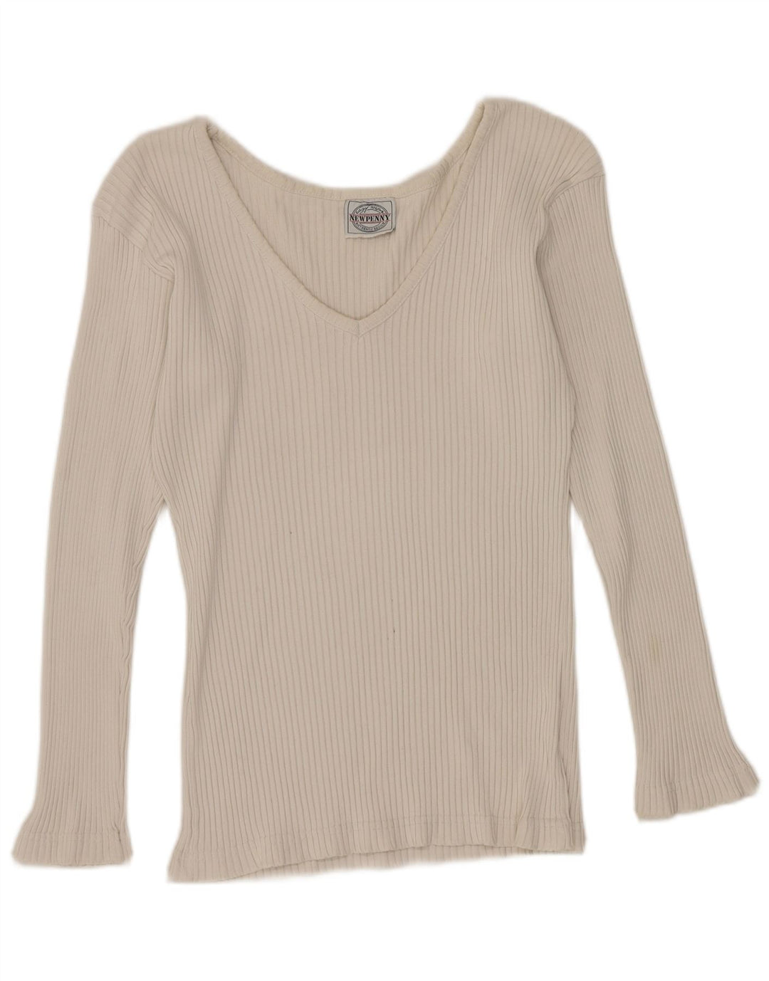 Женский топ Newpenny с длинным рукавом UK 12, средний белый