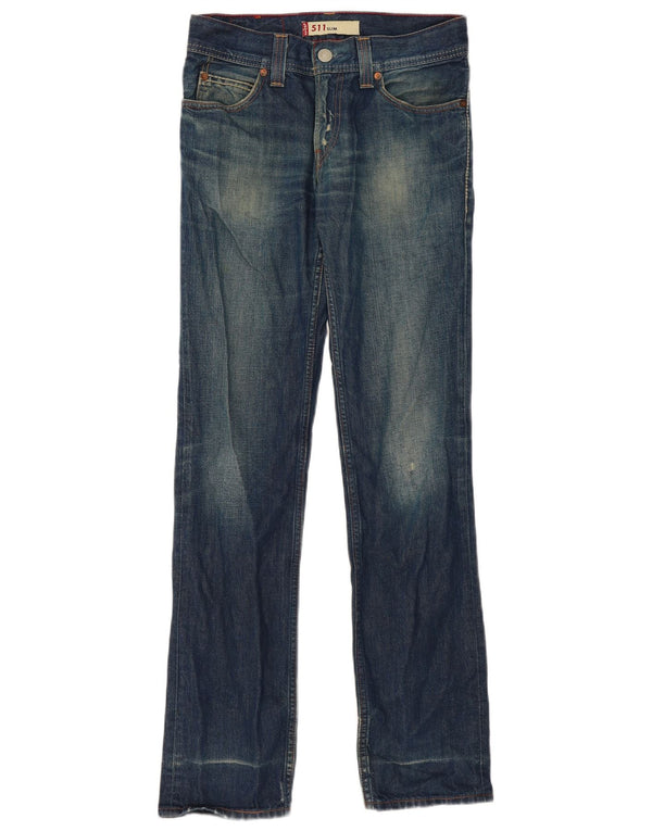 Levi's Womens 511 Slim Jeans W30 L33 Blue
