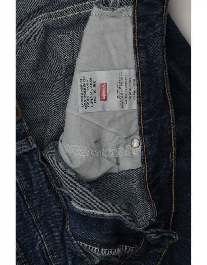 Мужские обычные прямые джинсы Wrangler W38 L30, синий хлопок