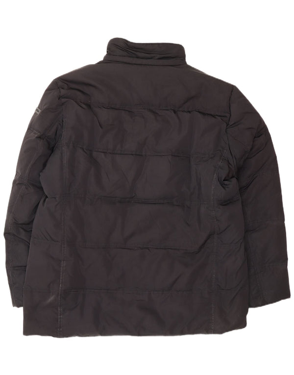 TRUSSARDI JEANS Мужская стеганая куртка IT 56 3XL Черный Полиэстер