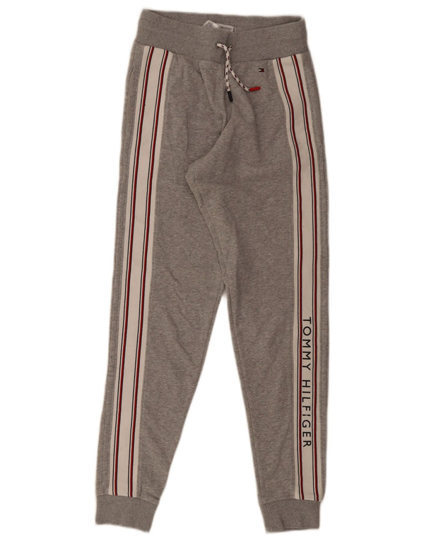 Tommy Hilfiger Мужские спортивные брюки с рисунком XS Серые с цветными блоками