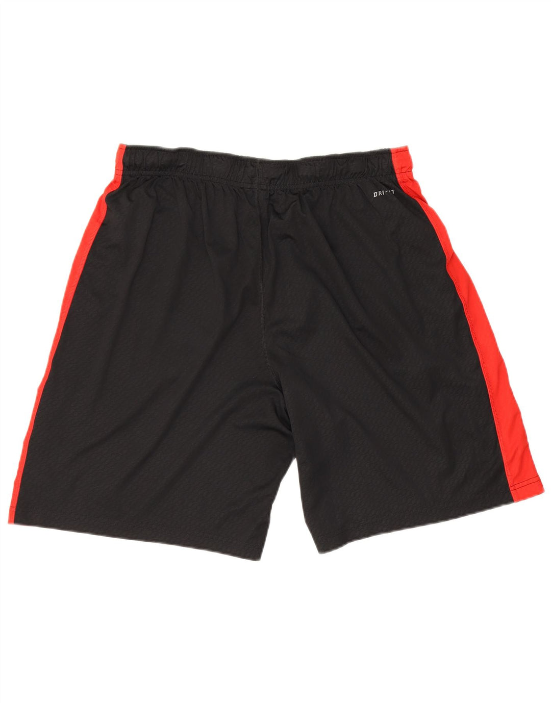 Мужские спортивные шорты Nike Dri Fit, большие черные полиэстер с цветными блоками