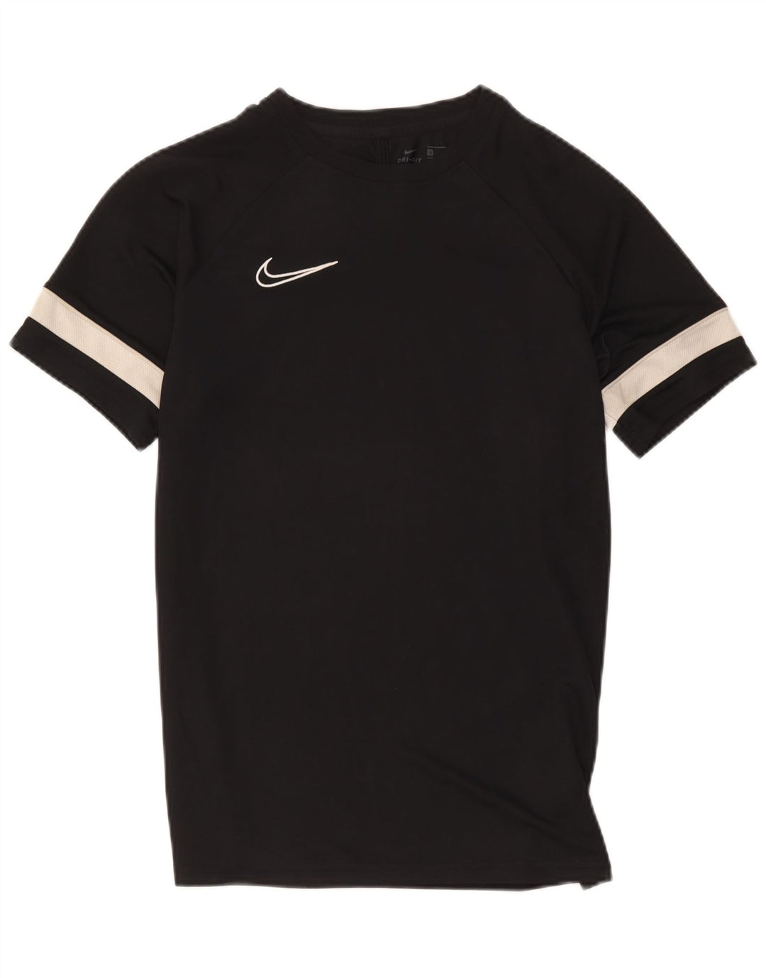 Мужская футболка Nike Dri Fit, средний черный полиэстер с цветными блоками