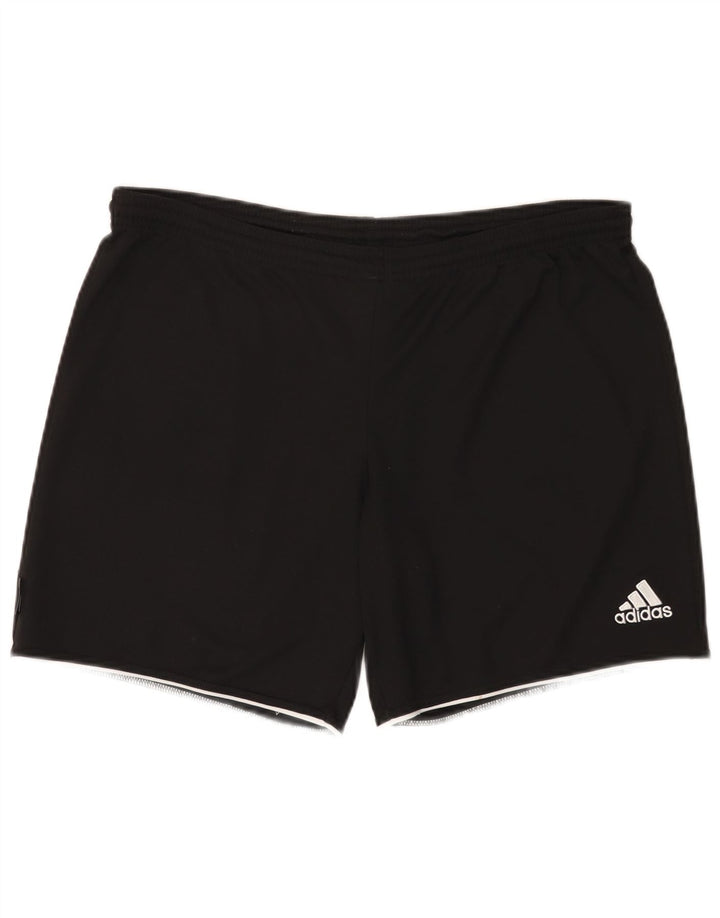 Мужские спортивные шорты Adidas Climalite, средний черный полиэстер