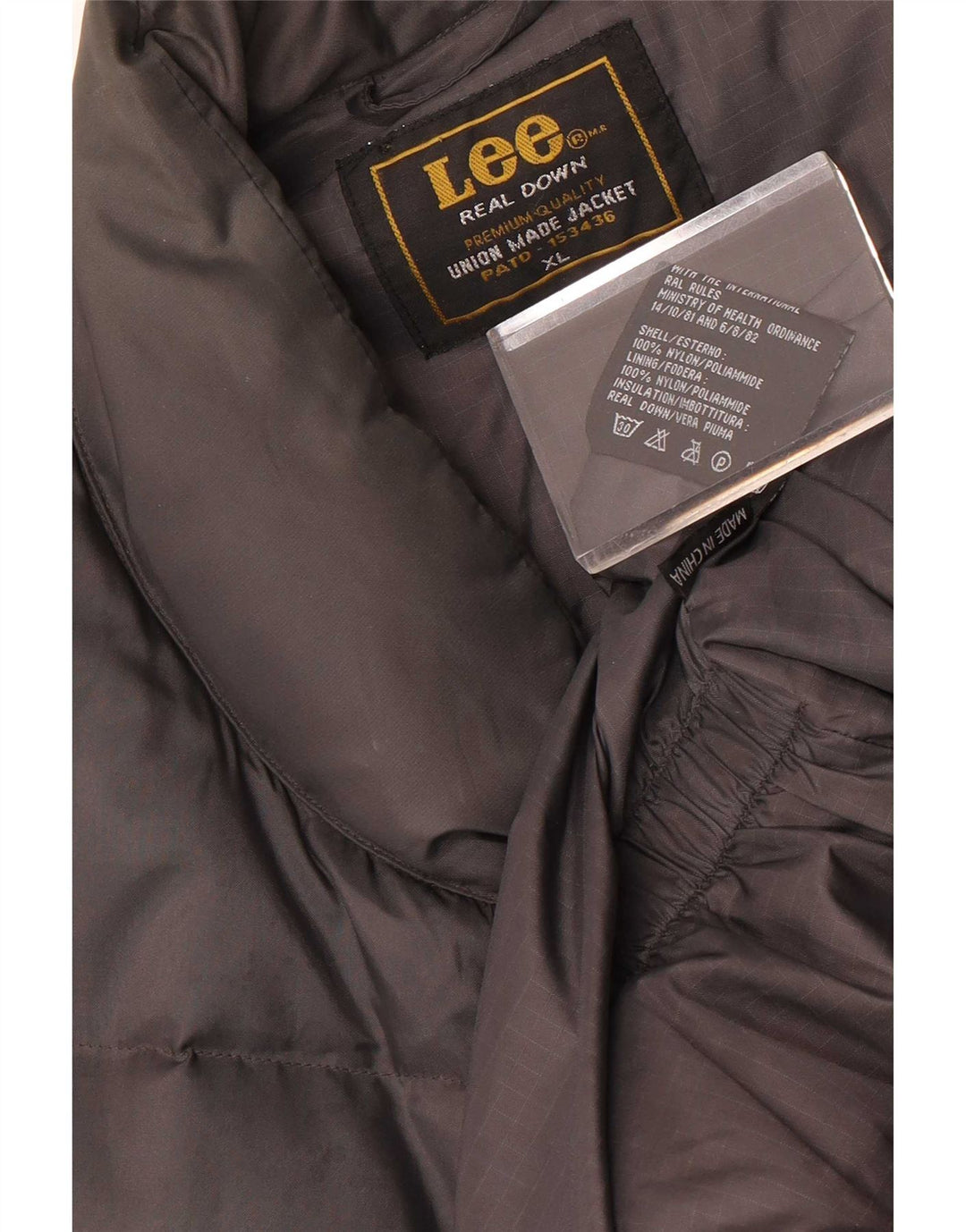 Мужской жилет с подкладкой Lee UK 42 XL, серый нейлон