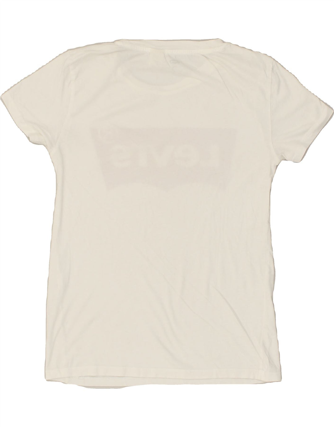 LEVI'S Womens Graphic T-Shirt Top UK 6 XS White | Vintage Levi's | Thrift | Second-Hand Levi's | Used Clothing | Messina Hembry 