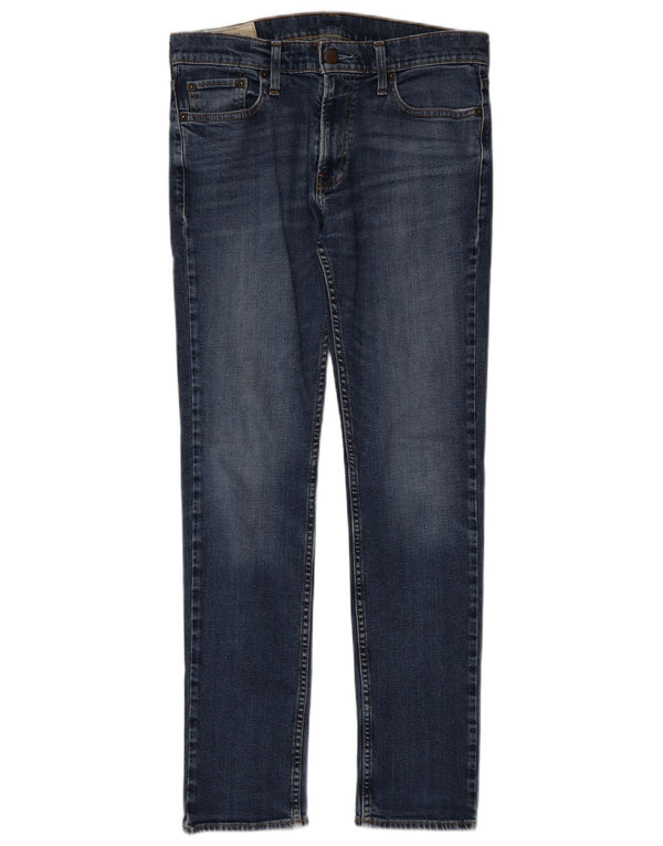 Мужские джинсы скинни Hollister W32 L32, синий хлопок