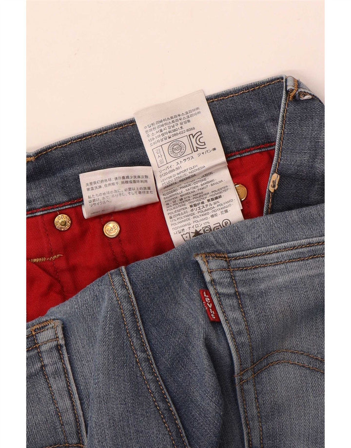 Мужские узкие джинсы Levi's W32 L32 синие, хлопок