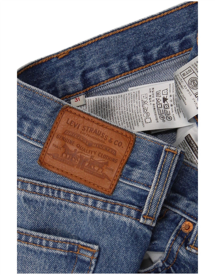 Женская мини-юбка джинсовая Levi's W31, хлопковая, среднего синего цвета