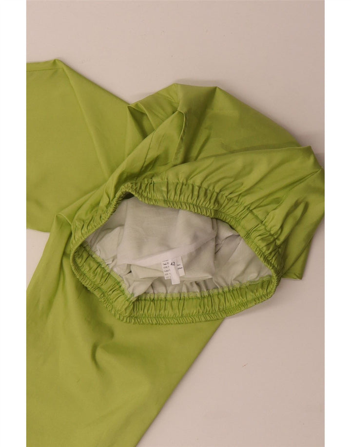 VINTAGE Womens Tracksuit Trousers EU 42 Large Green Polyester