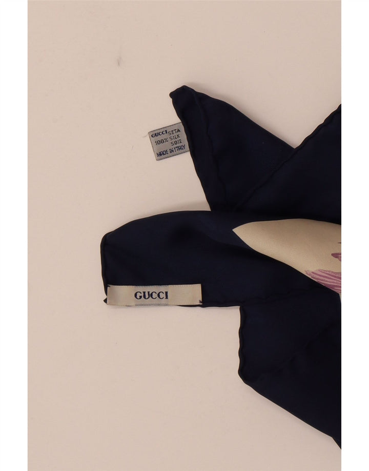 Женский квадратный шарф Gucci с разноцветным цветочным принтом, один размер