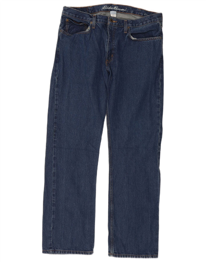 Женские прямые джинсы Eddie Bauer W36 L32, синие, хлопок