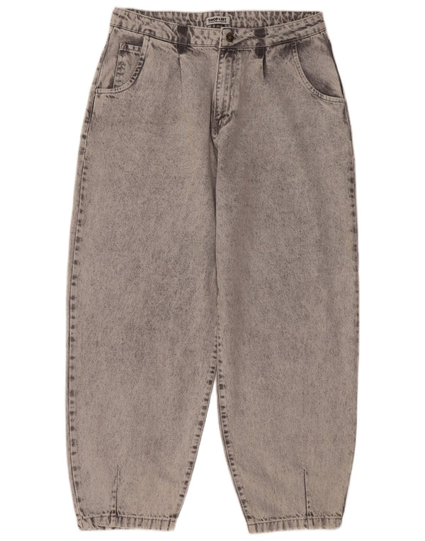 Винтажные женские свободные джинсы W32 L27, серый хлопок