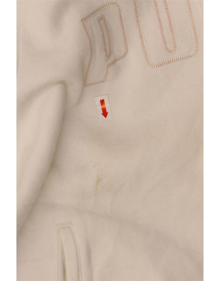 PUMA Женский спортивный костюм с графическим рисунком, верхняя куртка UK 14, средний белый