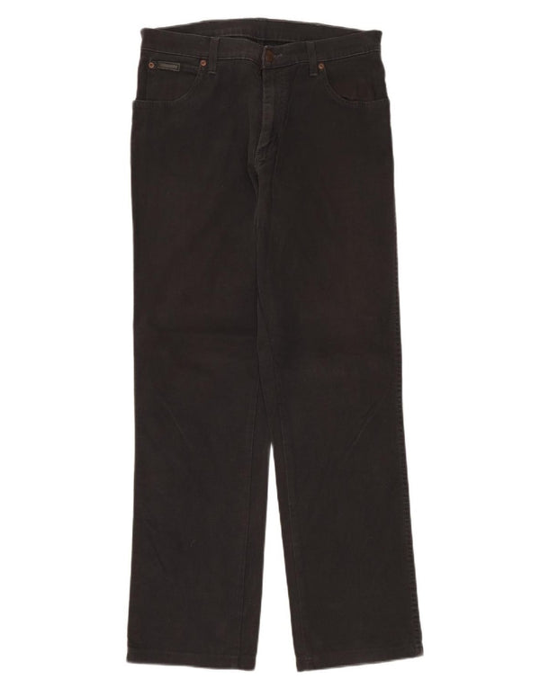 Мужские прямые джинсы Wrangler Texas Stretch W33 L32, черный хлопок