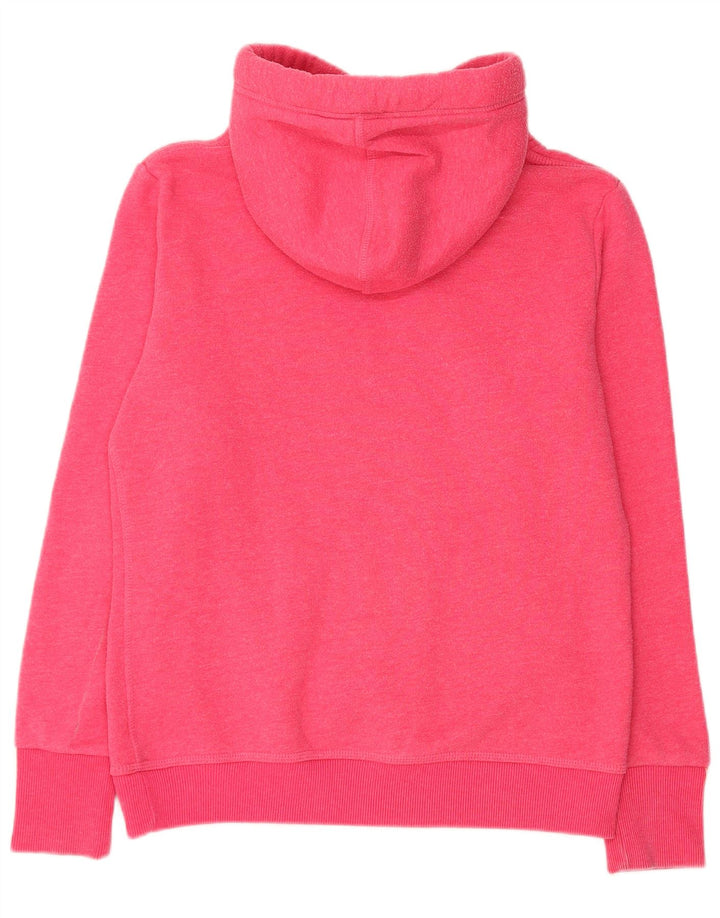 Женский джемпер с капюшоном SUPERDRY UK 16, большой розовый, полиэстер
