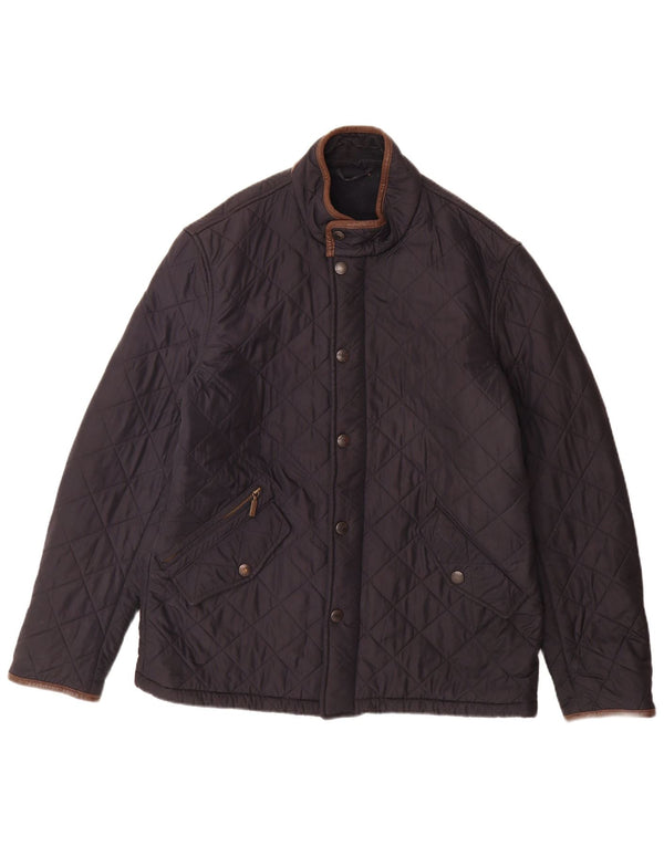 Мужская стеганая куртка Barbour UK 40, темно-синяя, большая