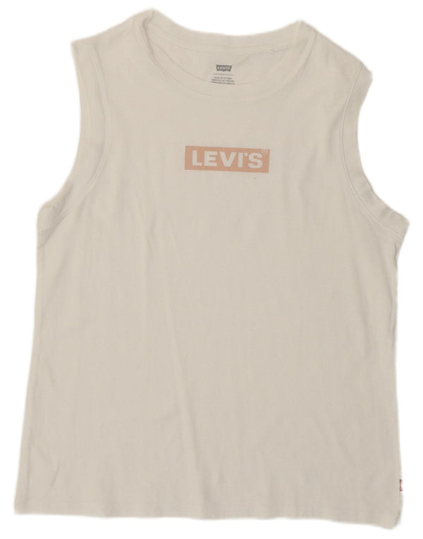 Женская футболка с рисунком LEVI'S Top UK 12 Medium White