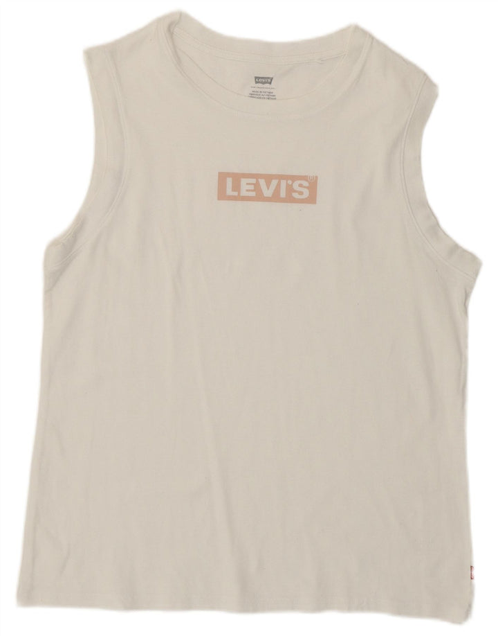 Женская футболка с рисунком LEVI'S Top UK 12 Medium White