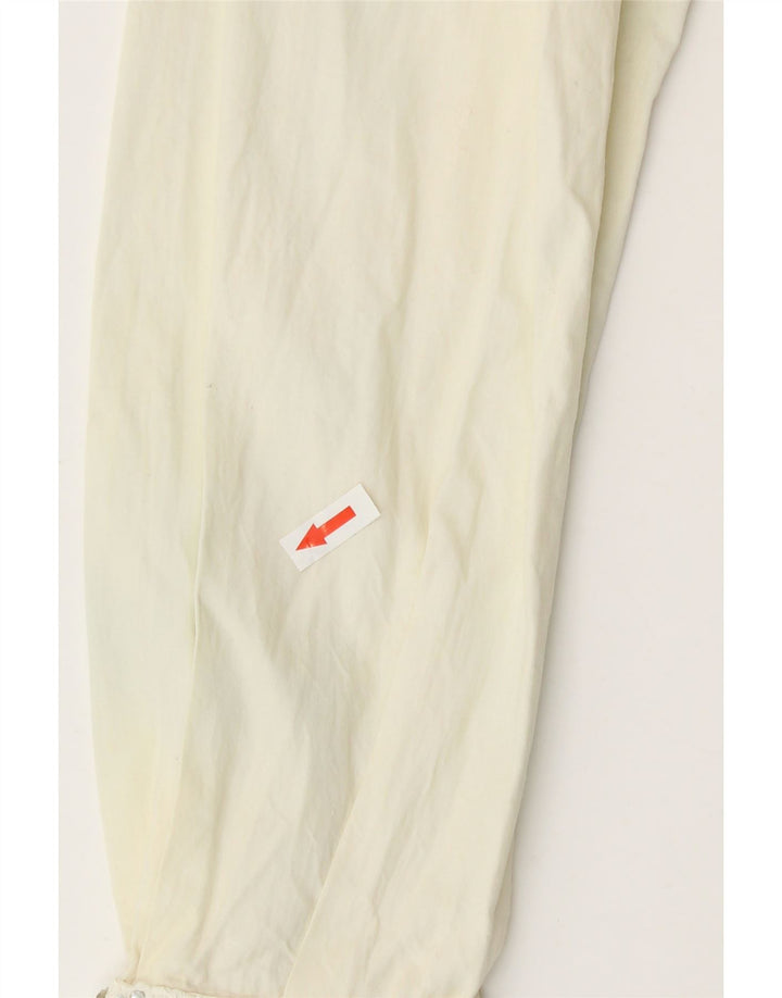 Винтажная женская блузка-рубашка UK 12, средний цвет с белым цветочным принтом