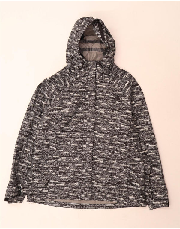 Женская дождевик с капюшоном The North Face UK 18 XL, полиэстер в серую полоску
