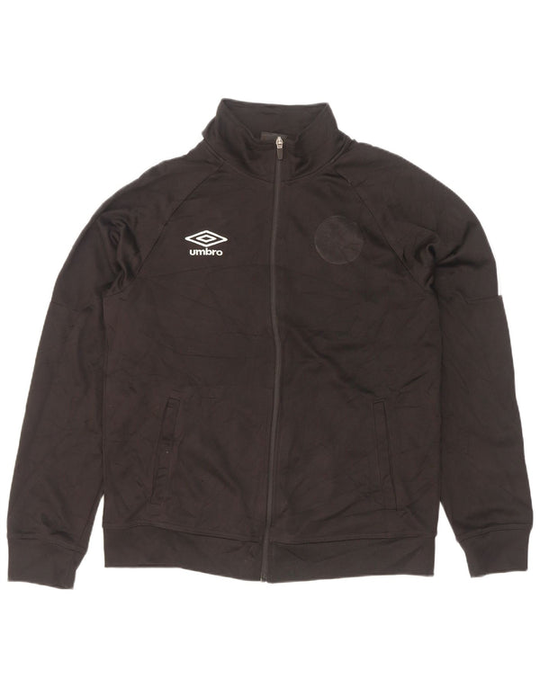 Мужской спортивный костюм Umbro, большая черная куртка из полиэстера