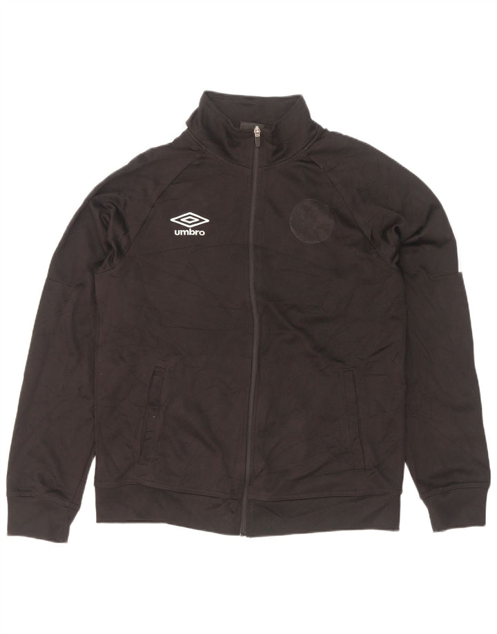 Мужской спортивный костюм Umbro, большая черная куртка из полиэстера