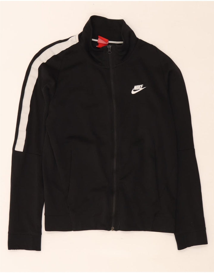 Мужской спортивный костюм Nike, маленькая черная хлопковая куртка с цветными блоками