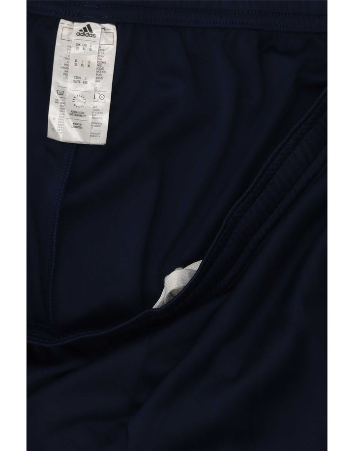 Мужские спортивные шорты Adidas XL темно-синие из полиэстера